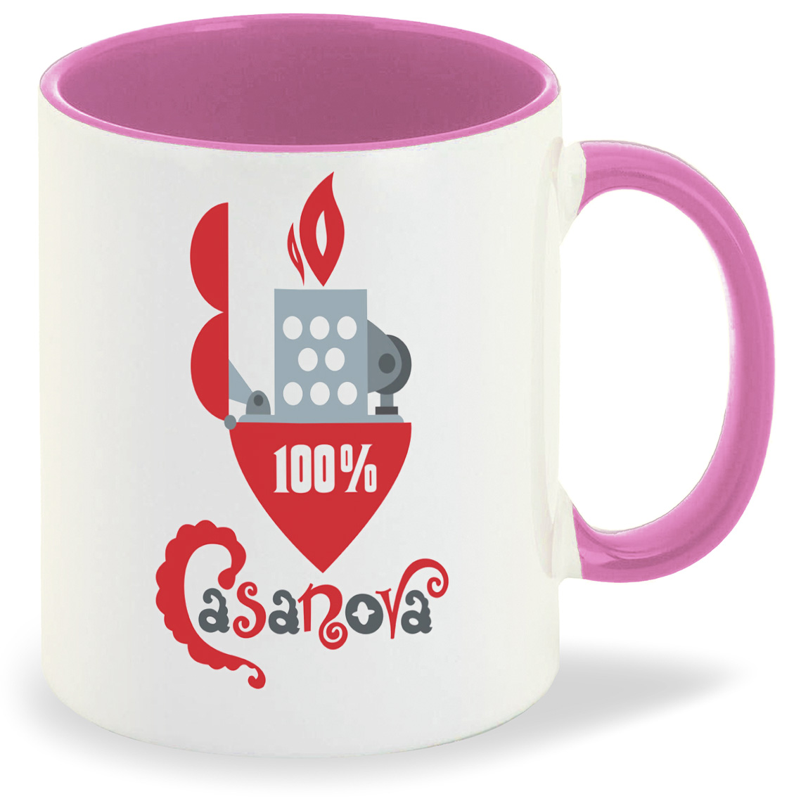 

Кружка CoolPodarok 100% Казанова (Зажигалка), 100% Казанова (Зажигалка)