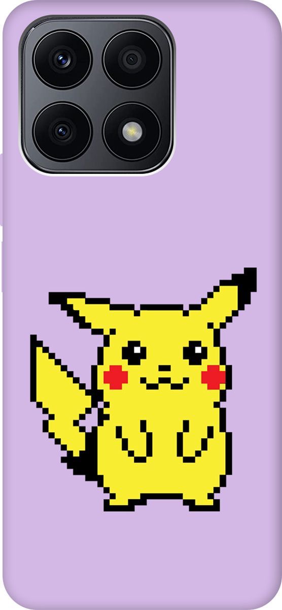 

Чехол на Honor X8a Silky Touch Premium с принтом "Pixel Pikachu" сиреневый, Фиолетовый;желтый, 158915