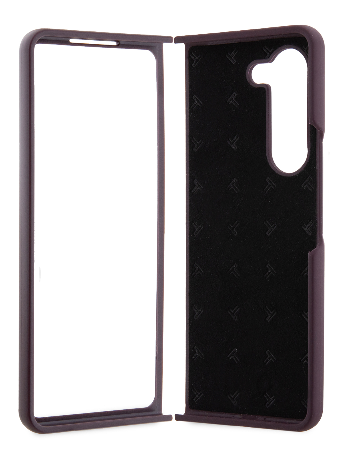 Чехол Tumi для Galaxy Z Fold5 Metal logo Hard Purple