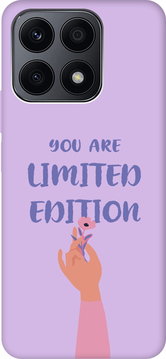

Чехол на Honor X8a Silky Touch Premium с принтом "Limited Edition" сиреневый, Фиолетовый, 158913