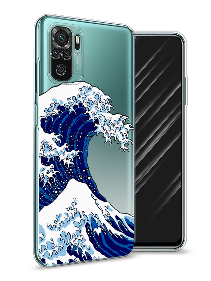 

Чехол Awog на Xiaomi Redmi Note 10/Note 10S/M5s "Волна в Канагаве", Разноцветный, 39950-4