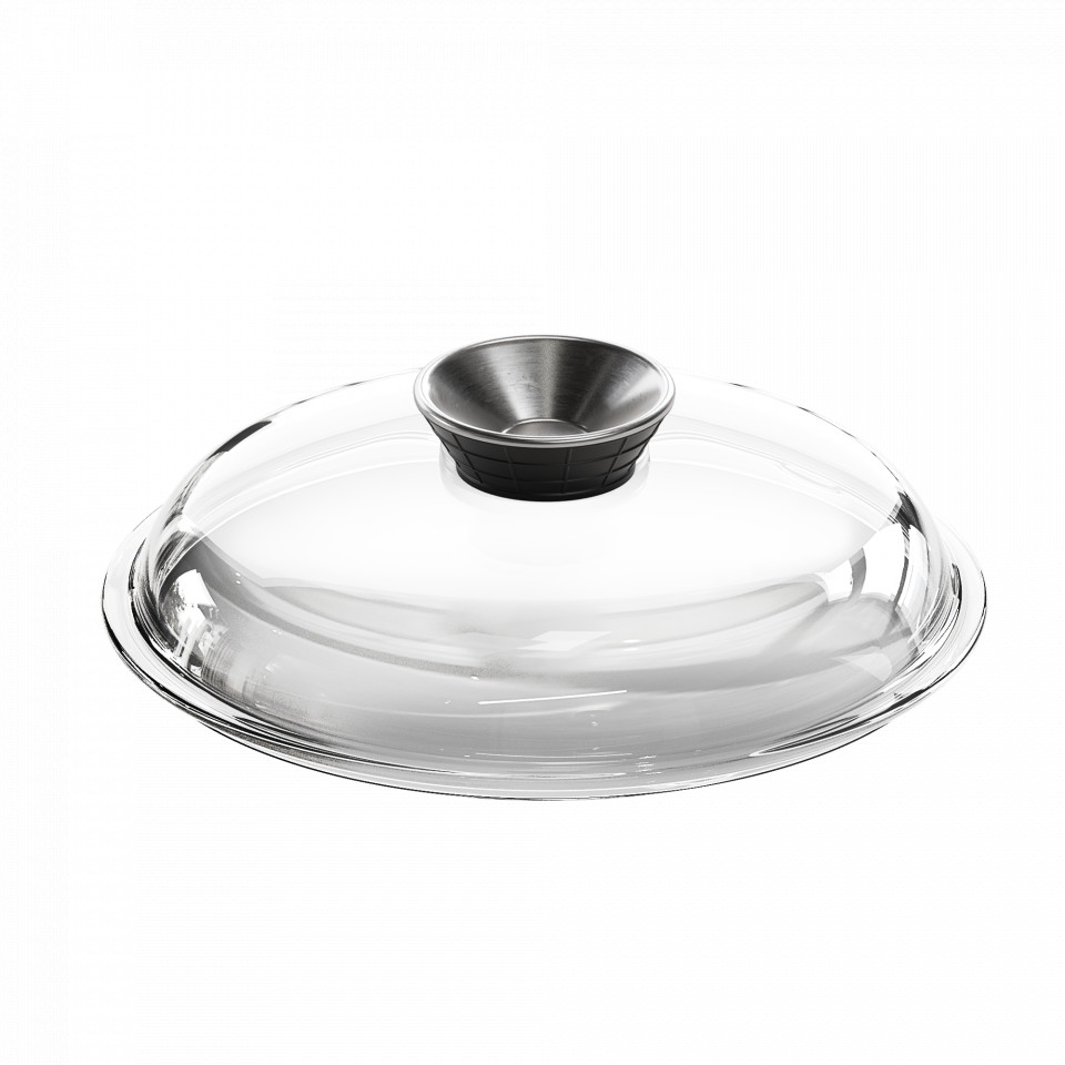 Крышка стеклянная AMT Gastroguss Glass Aroma Lids 26 см с арома-ручкой-дозатором 4490₽