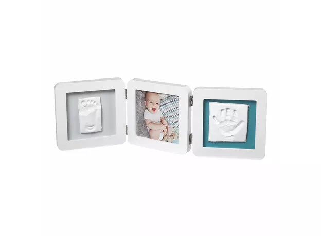 Рамочка тройная с отпечатком Baby Art, белый, 3601097200