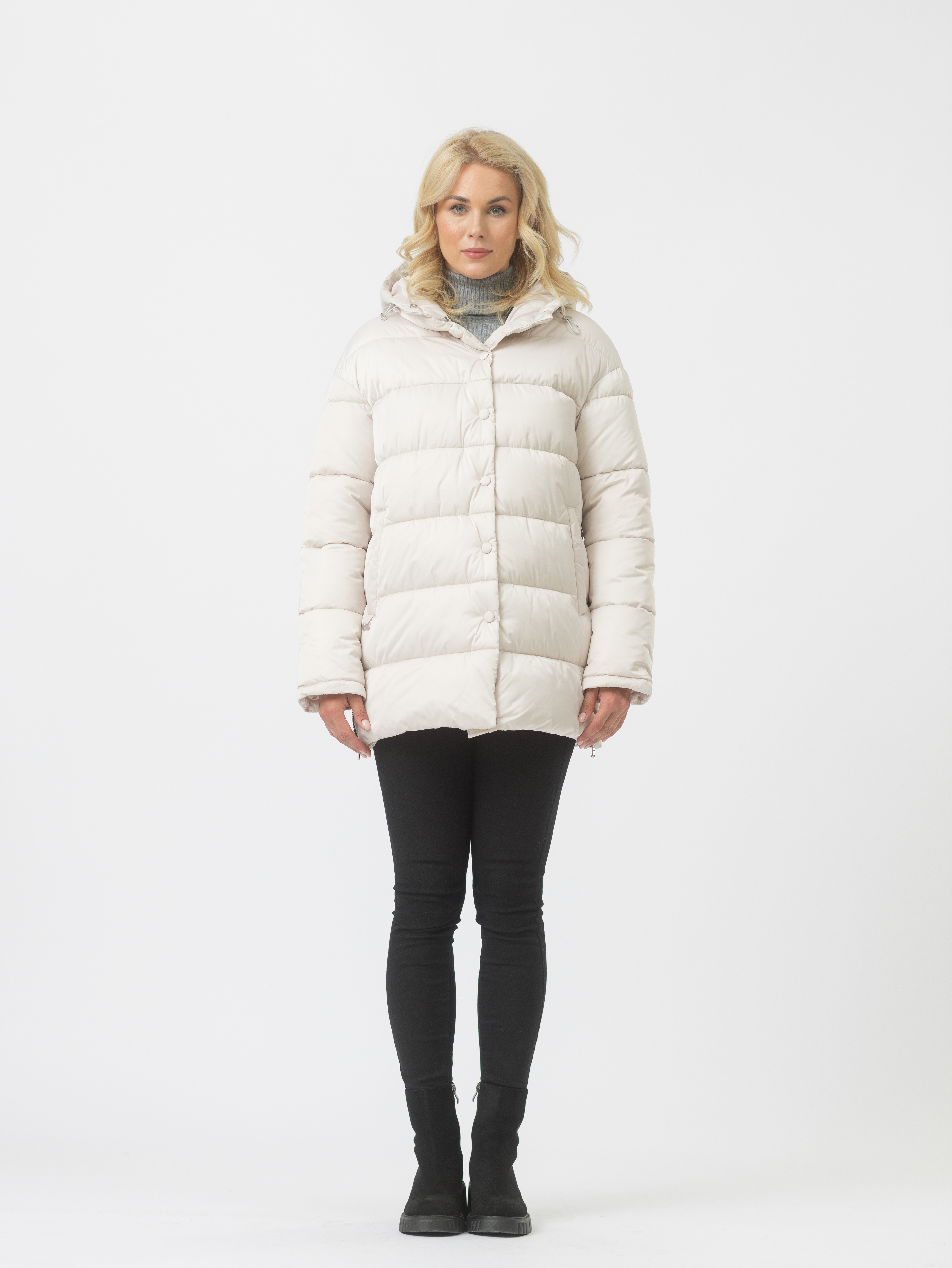 

Куртка женская Maritta 30-3019-54 белая 40 EU, Белый, 30-3019-54