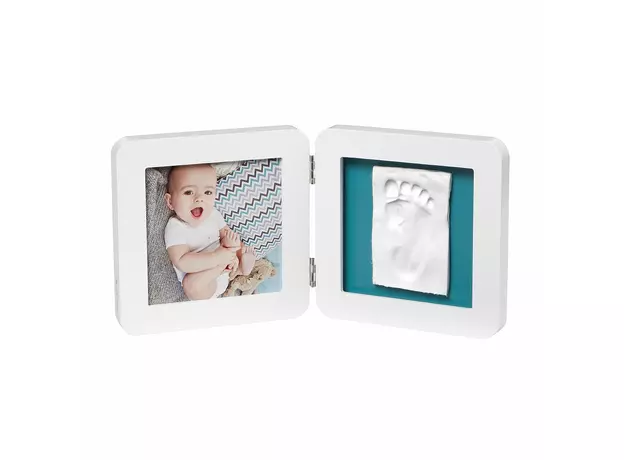 Рамочка двойная с отпечатком Baby Art, белый, 3601097100 pearhead рамочка двойная складная с отпечатком