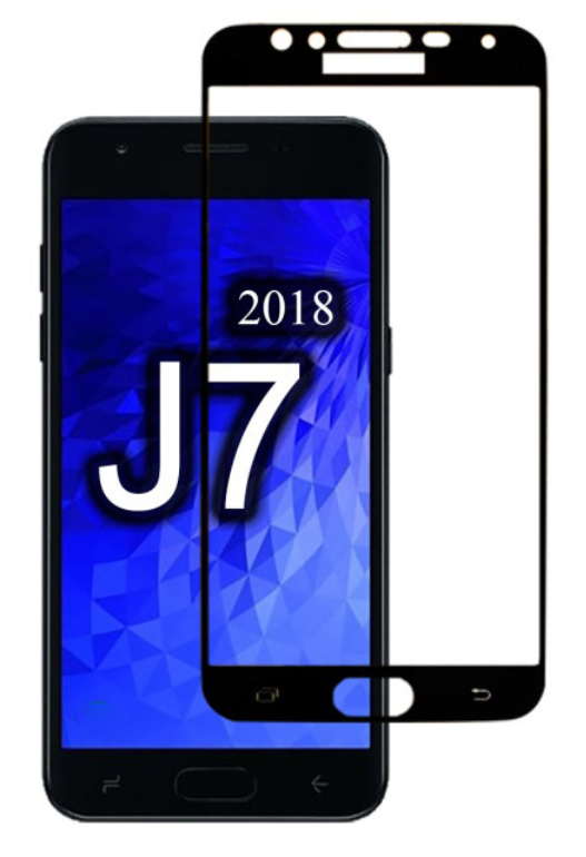 

Защитное стекло на Samsung j737F Galaxy J7 (2018), Silk Screen 2.5D, черный, X-CASE