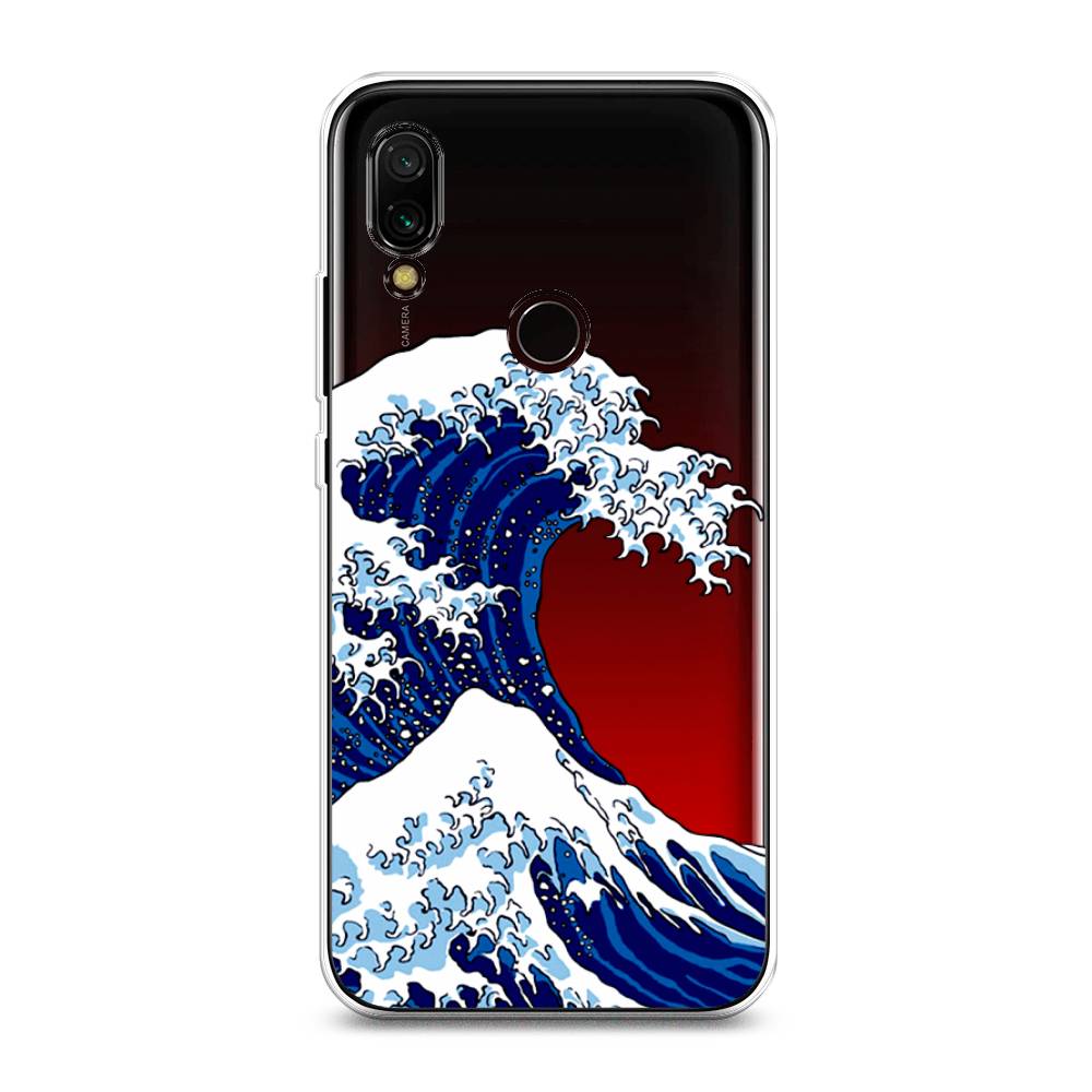

Чехол Awog на Xiaomi Redmi 7 "Волна в Канагаве", Разноцветный, 35050-4