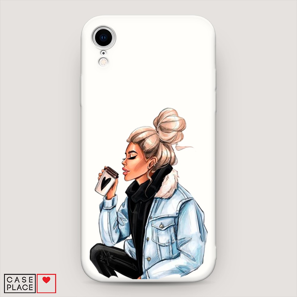 

Матовый силиконовый чехол "Cute girl" на Apple iPhone XR (10R), 12057-1