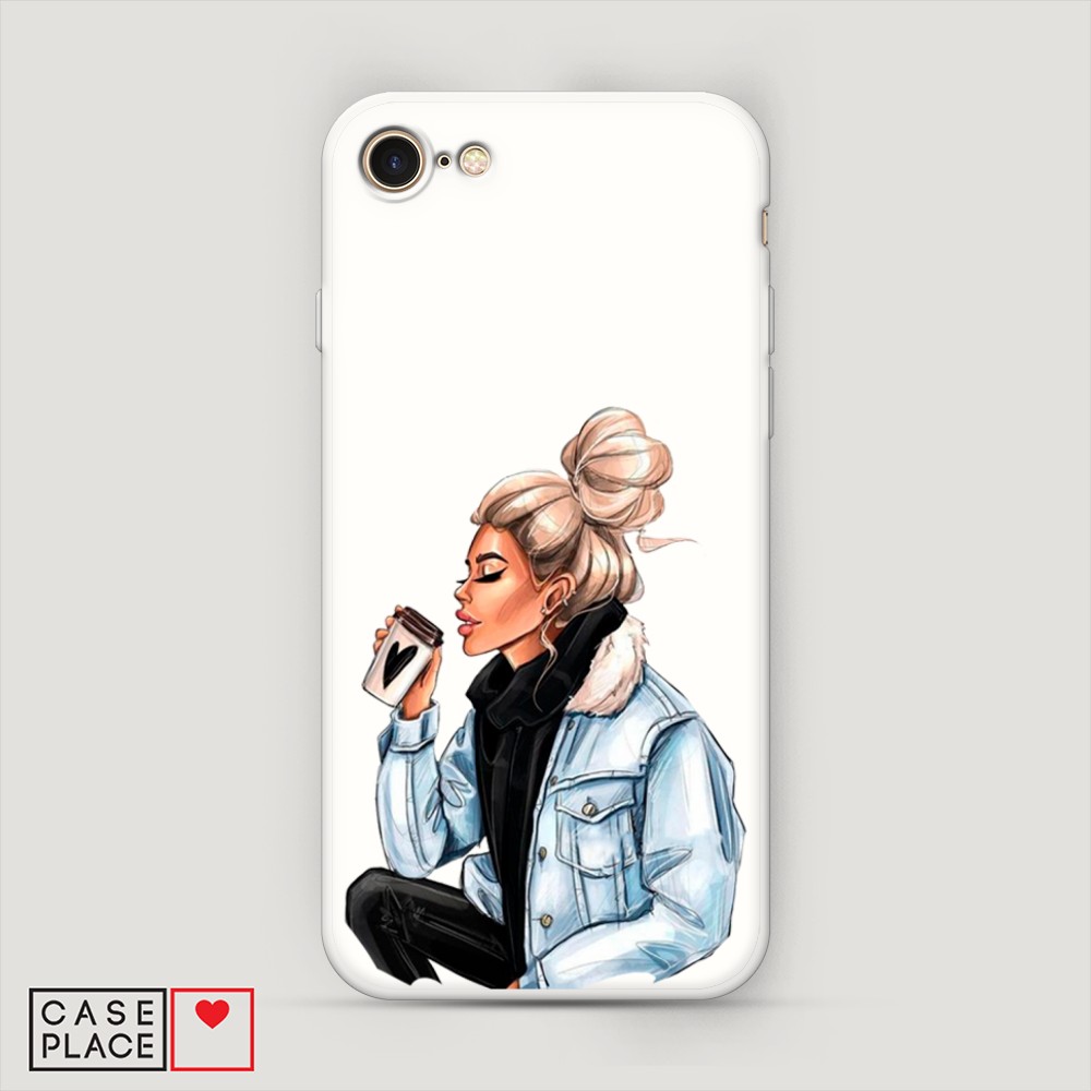

Чехол Awog на Apple iPhone SE 2022 / Айфон SE 2022 "Cute girl", Разноцветный, 14857-1