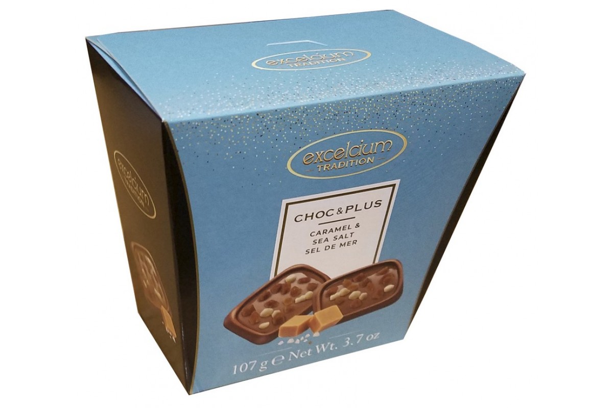 

Шоколад Hamlet Excelcium Choc & Plus молочный с карамелью и солью 107 г