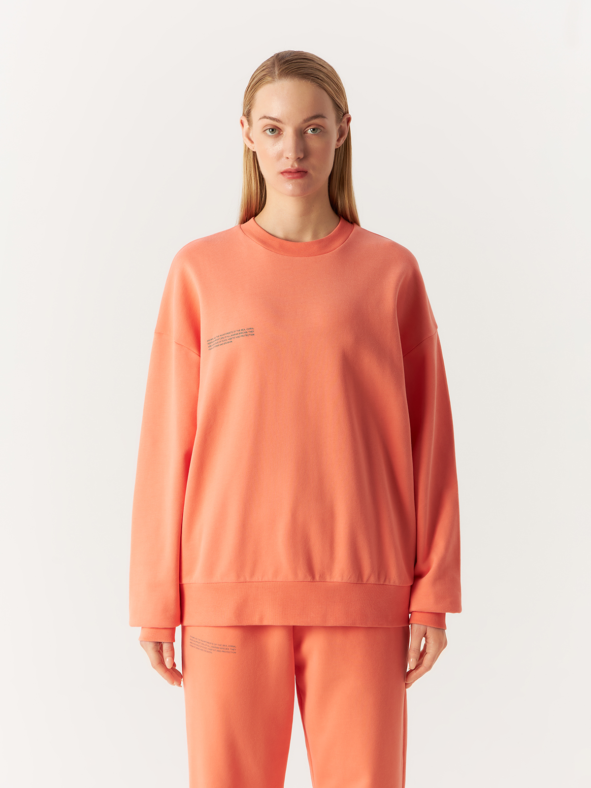 

Свитшот унисекс PANGAIA оранжевый XS, Coral Reef Sweatshirt