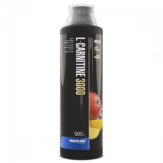 

L-Carnitine 3000 Maxler 500 мл Mango, L-Carnitine 3000