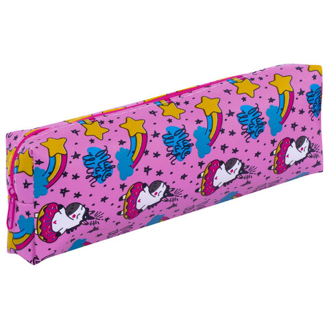 

Пенал-косметичка ПИФАГОР, мягкий, UNICORN, прямоугольный, 20х7х4 см, 229265 - 4 шт