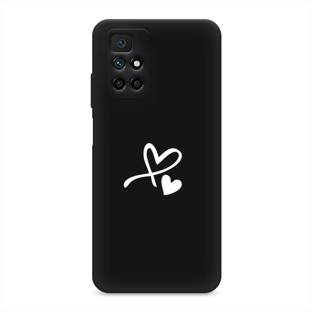 фото Матовый силиконовый чехол "сердечко минимализм" на xiaomi redmi note 11 4g china awog