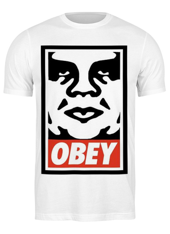 

Футболка мужская Printio Obey. белая L, Белый, Obey.