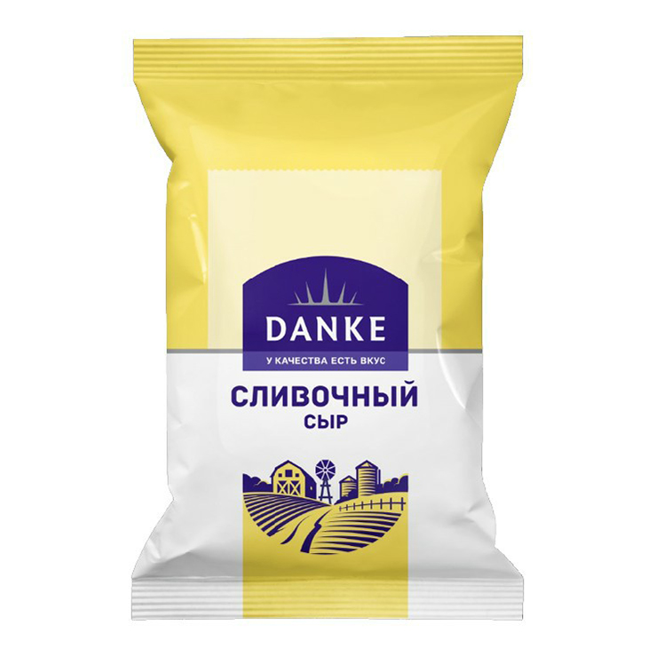 

Сыр полутвердый Danke Сливочный кусок 50% 180 г