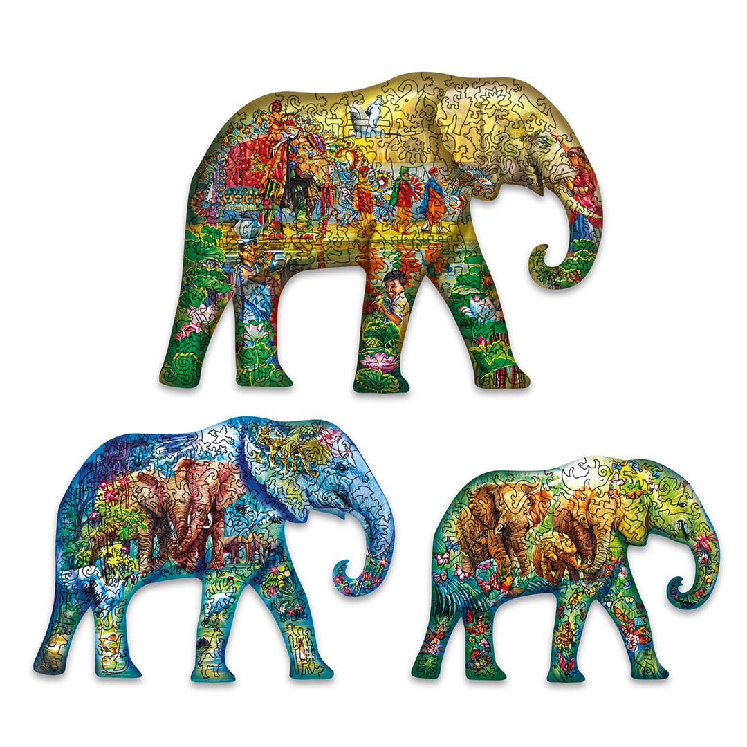 фото Пазлы davici слоны. эволюция 7-08-07-325