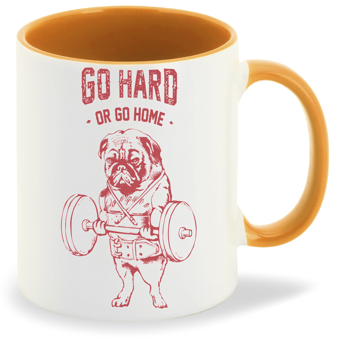 

Кружка CoolPodarok Go hard собака, Go hard собака