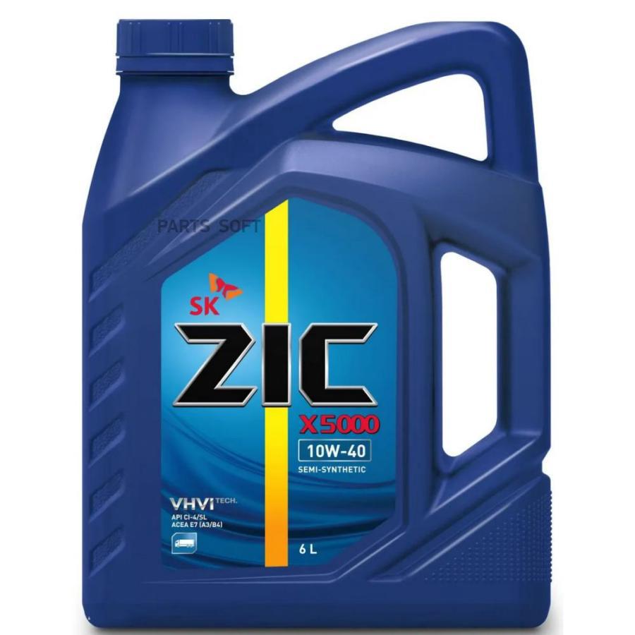 

ZIC Масло моторное ZIC X5000 10W-40 полусинтетическое 6 л 172658