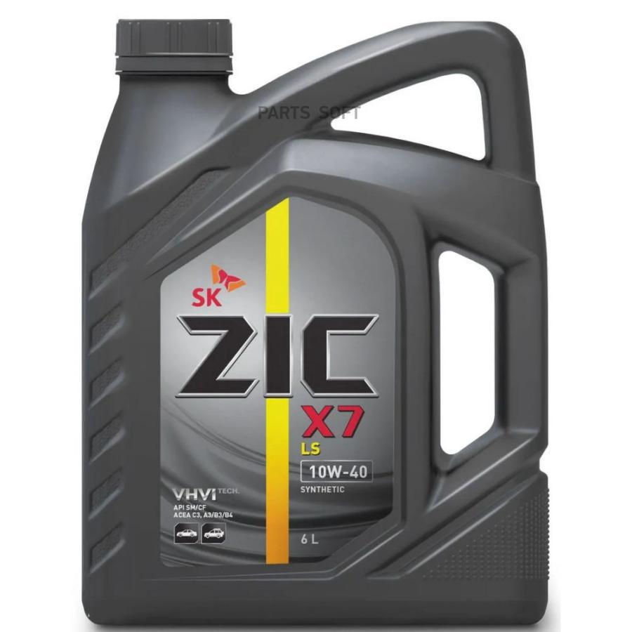

ZIC Масло моторное 10W40 ZIC X7 LS 6л синтетика