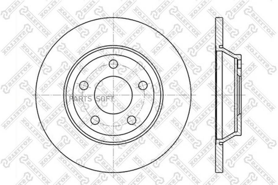 

Диск тормозной передний STELLOX 6020-4745-SX