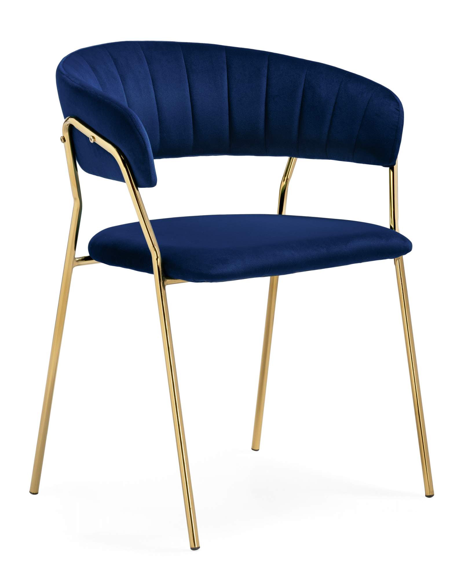 

Стул на металлокаркасе ЛайфМебель Kamelia 1 dark blue / gold, Kamelia 1