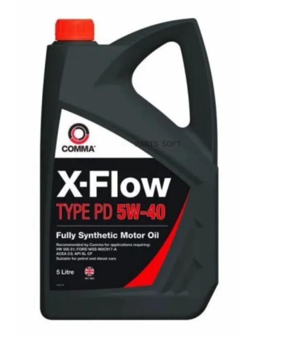 

Моторное масло Comma синтетическое XFLOW TYPE PD 5W40 5л