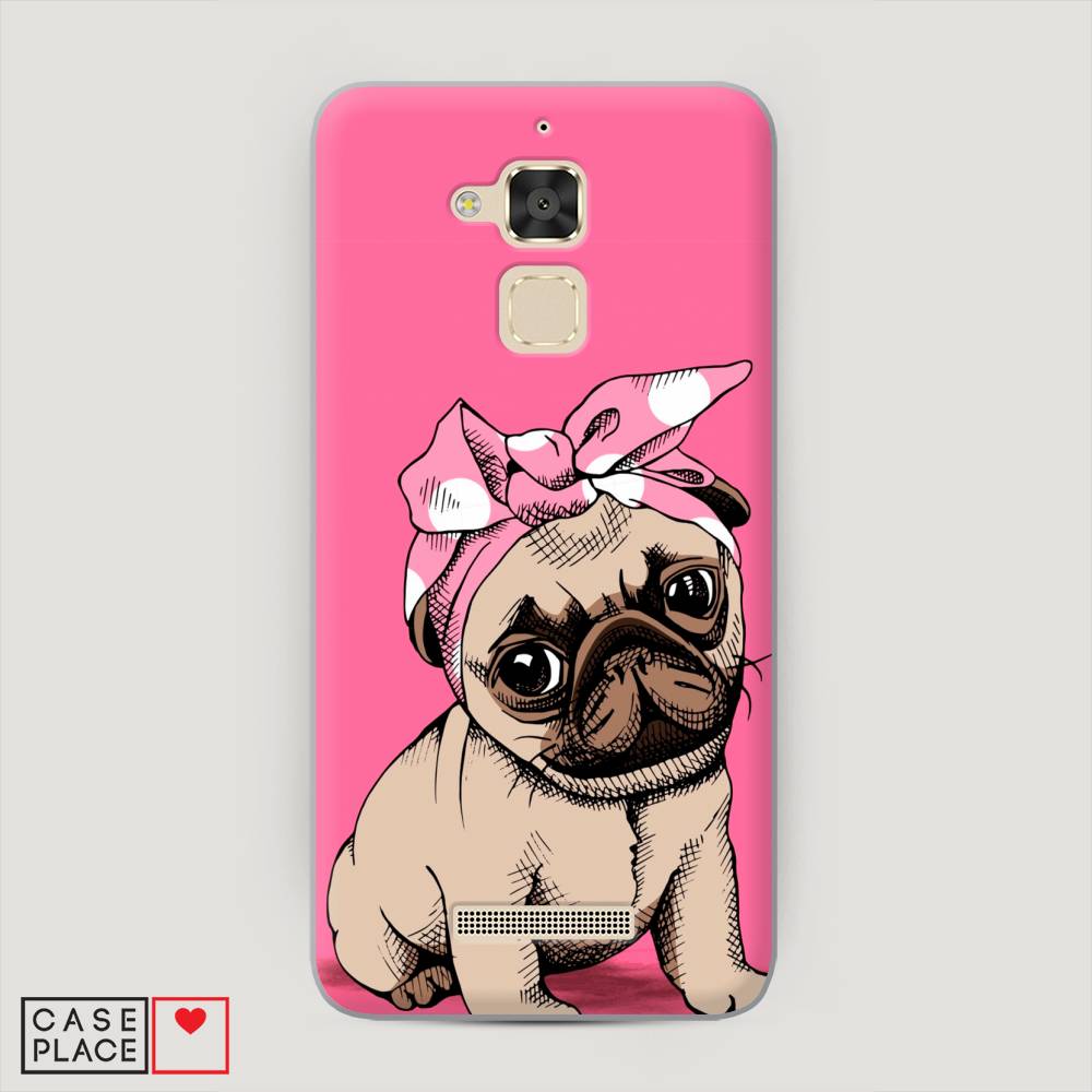 фото Чехол awog "dog pin-up" для asus zenfone 3 max zc520tl