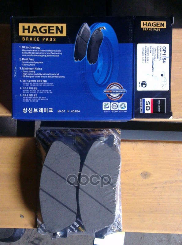 

Тормозные колодки Sangsin brake передние GP1194