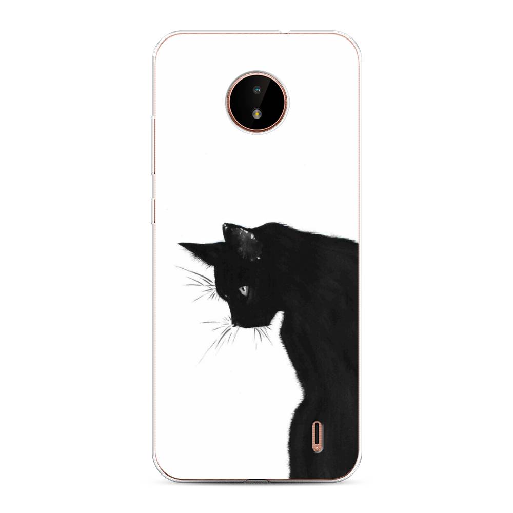 

Чехол Awog на Nokia C20 / Нокиа C20 "Black cat", Черный;белый, 124350-1