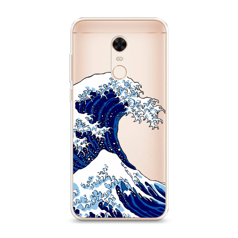 

Чехол Awog на Xiaomi Redmi 5 Plus "Волна в Канагаве", Разноцветный, 33150-4