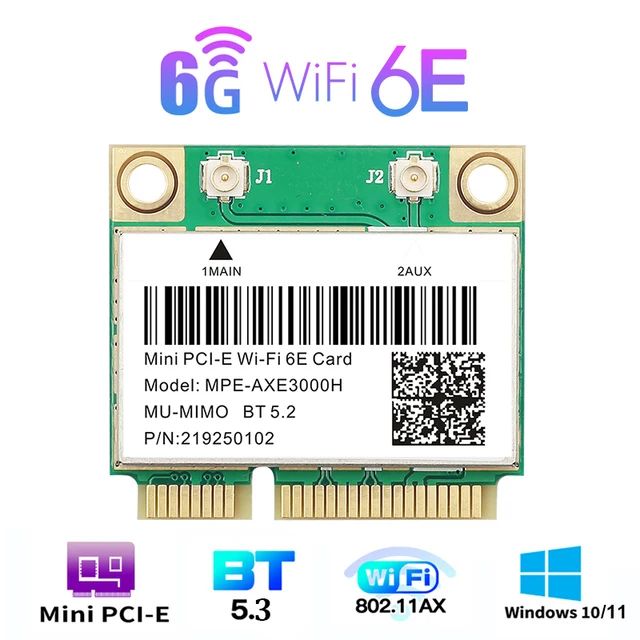 

Приемник Wi-Fi NoBrand для ноутбука Mini PCI-e, Зеленый;белый
