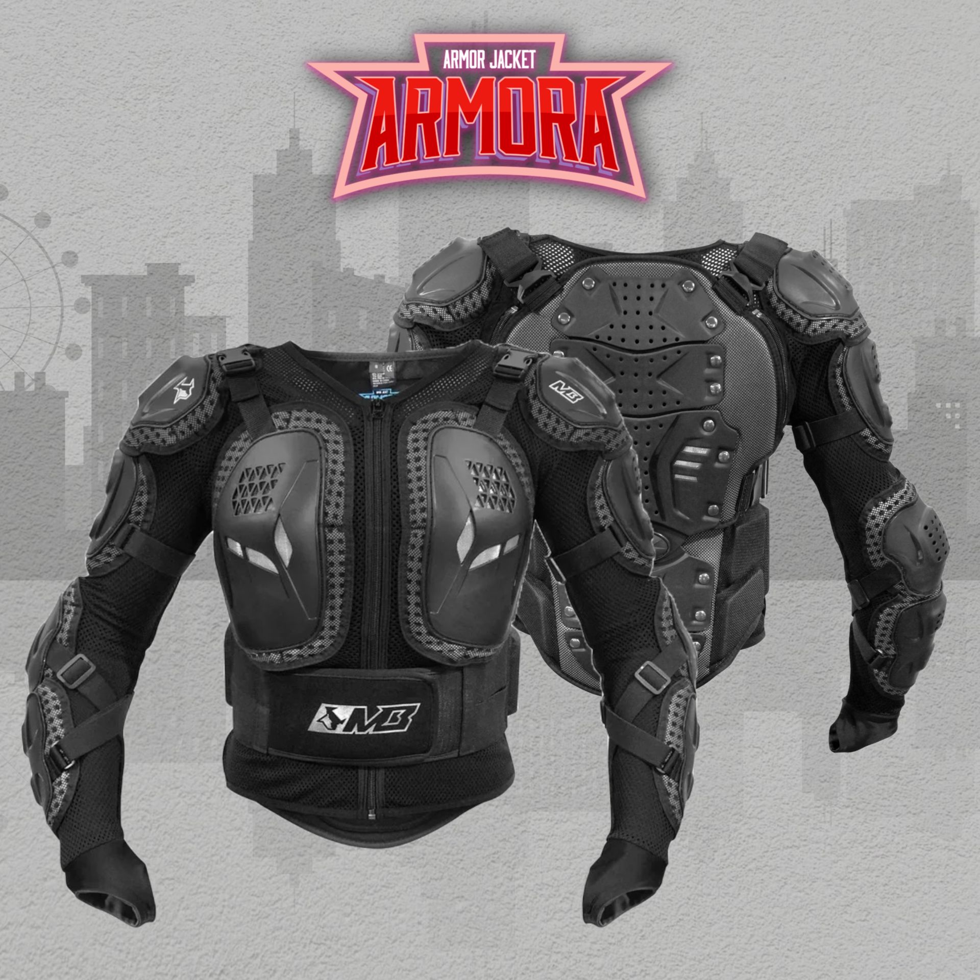 Черепаха защитная MadBull ArmorA Jacket Женская Черная XS