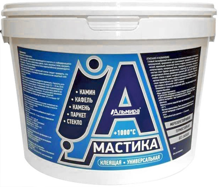 

АЛЬМИРА мастика универсальная клеящая жаростойкая (9кг)