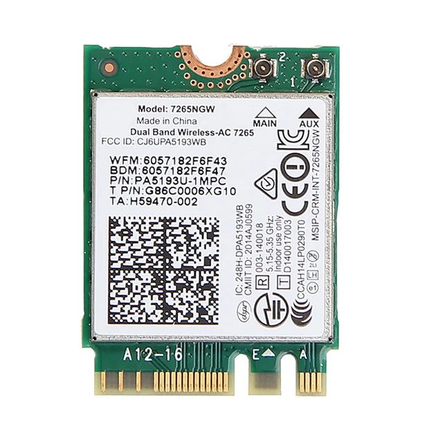 

Приемник Wi-Fi NoBrand M.2 802.11ac