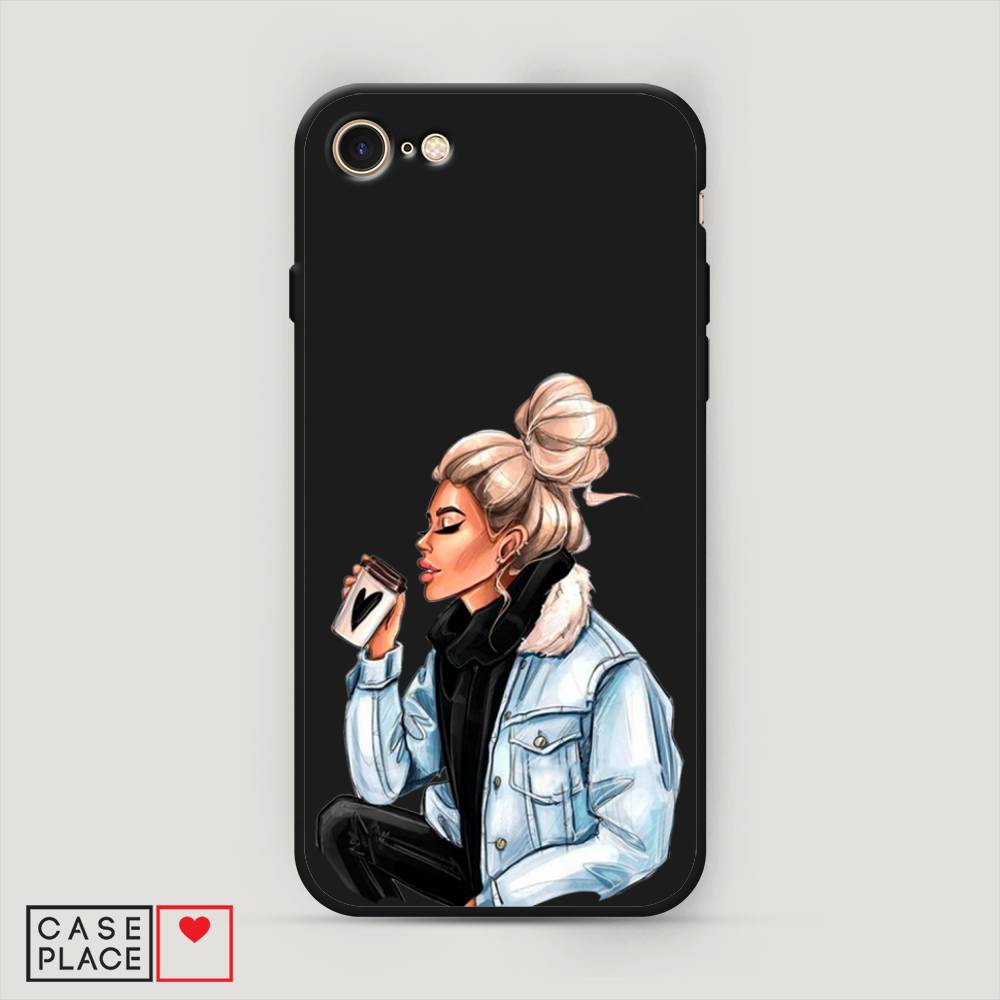 

Чехол Awog на Apple iPhone 8 / Айфон 8 "Cute girl", Разноцветный, 10852-1