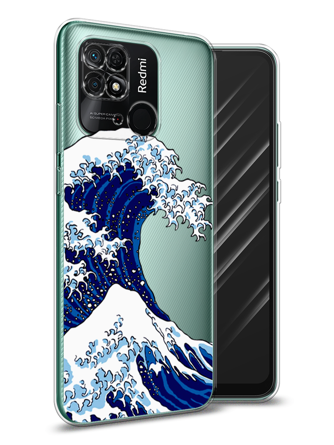 

Чехол Awog на Xiaomi Redmi 10C "Волна в Канагаве", Разноцветный, 313450-4