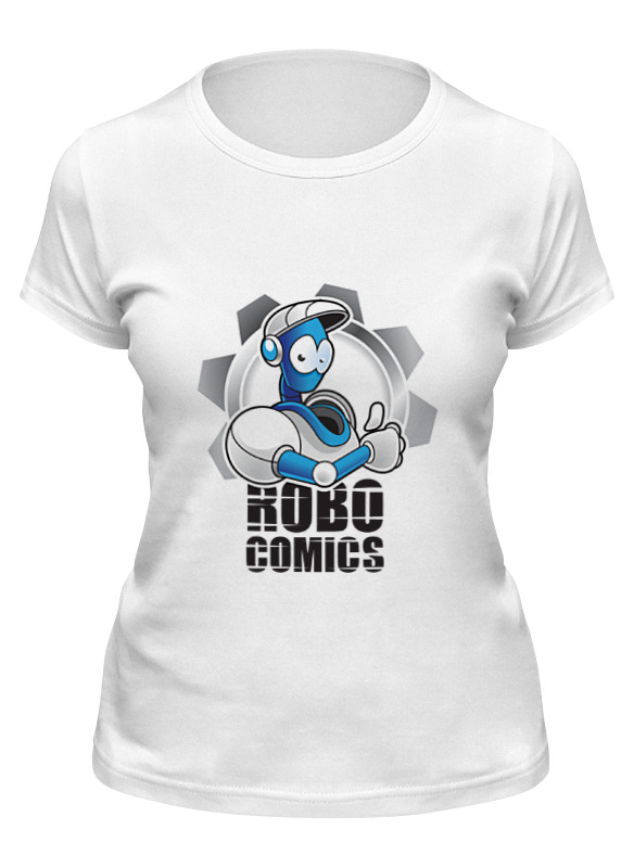 

Футболка женская Printio Символ robocomics белая L, Белый, Символ robocomics