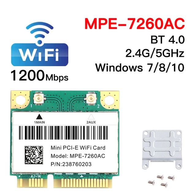 

Приемник Wi-Fi NoBrand для ноутбука Mini PCI-e, Зеленый;белый