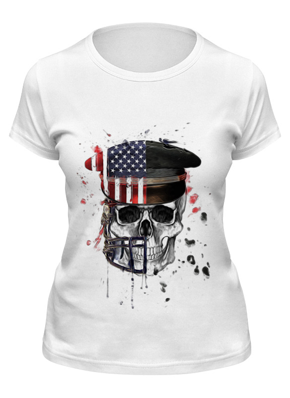 

Футболка женская Printio Америка белая 2XL, Белый, Америка
