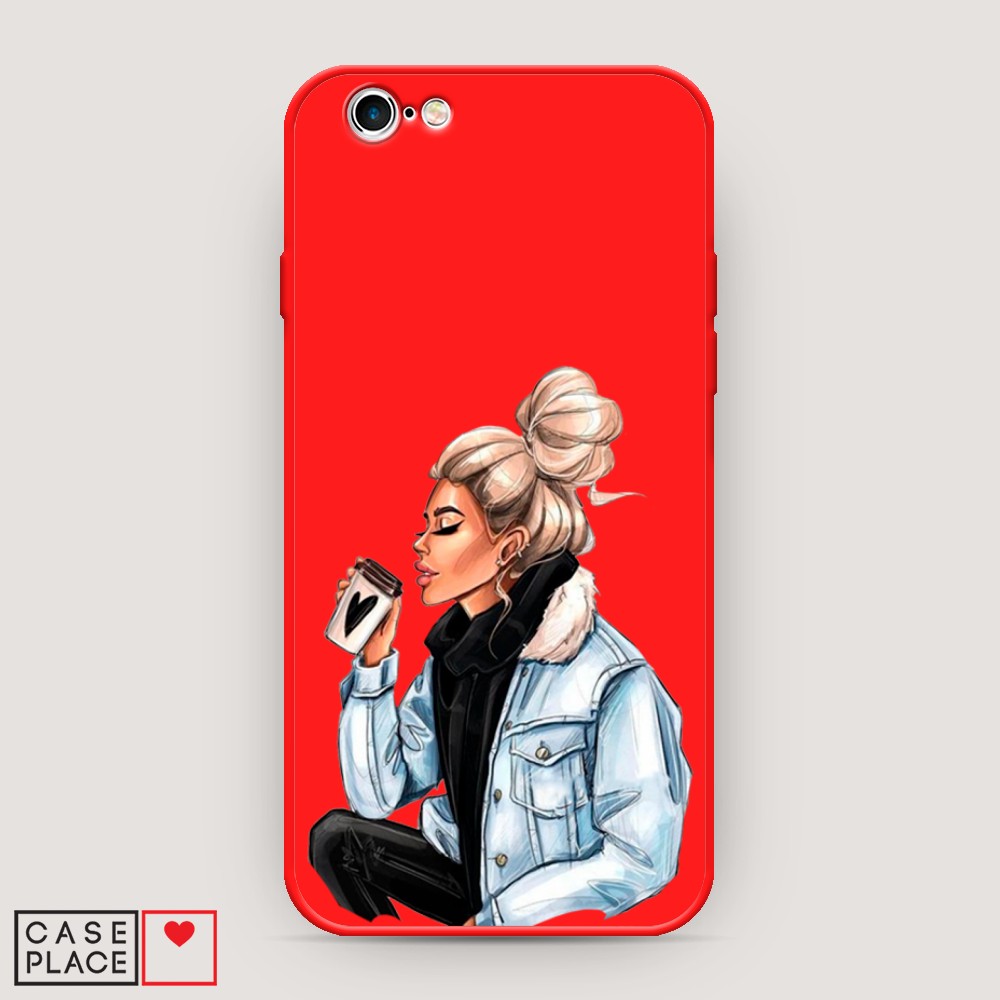 

Чехол Awog на Apple iPhone 6S / Айфон 6S "Cute girl", Разноцветный, 0104S53-1
