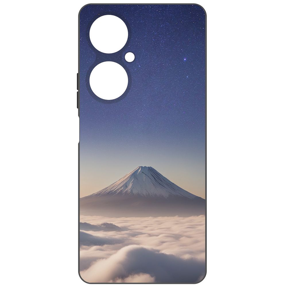 

Чехол-накладка Krutoff Soft Case Япония, Фудзияма для Huawei Nova 11i черный