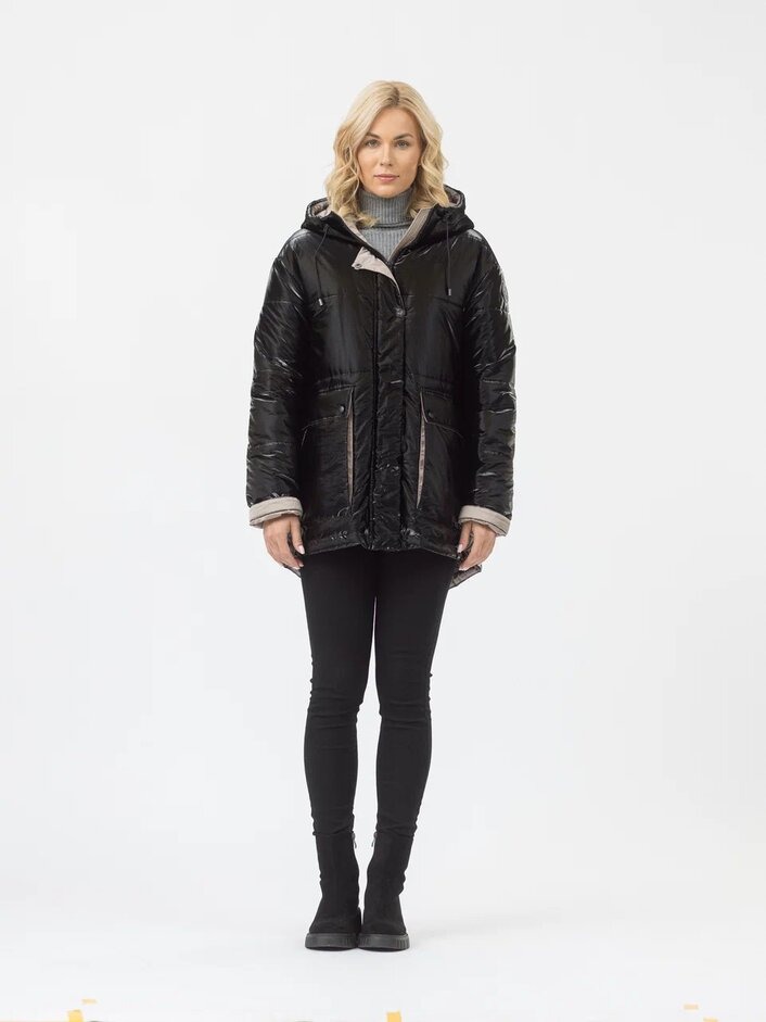 

Куртка женская Maritta M-60003-15 черная 46 EU, Черный, M-60003-15