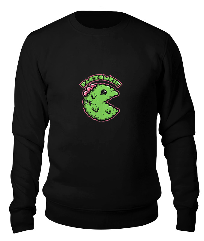 

Свитшот унисекс Printio Pac zombie черный XL, Pac zombie