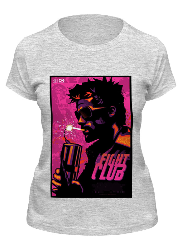 

Футболка женская Printio Бойцовский клуб (fight club) серая S, Серый, Бойцовский клуб (fight club)