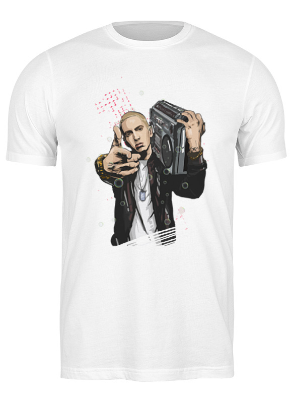 

Футболка мужская Printio Эминем (eminem) белая S, Белый, Эминем (eminem)