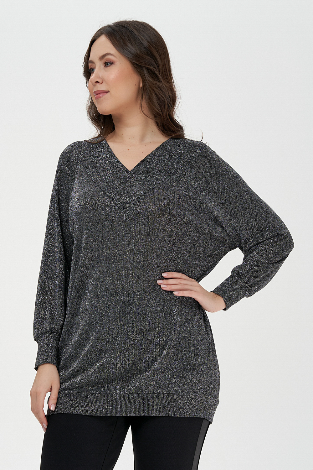 

Туника женская OLSI 2106010 черная 60 RU, 2106010