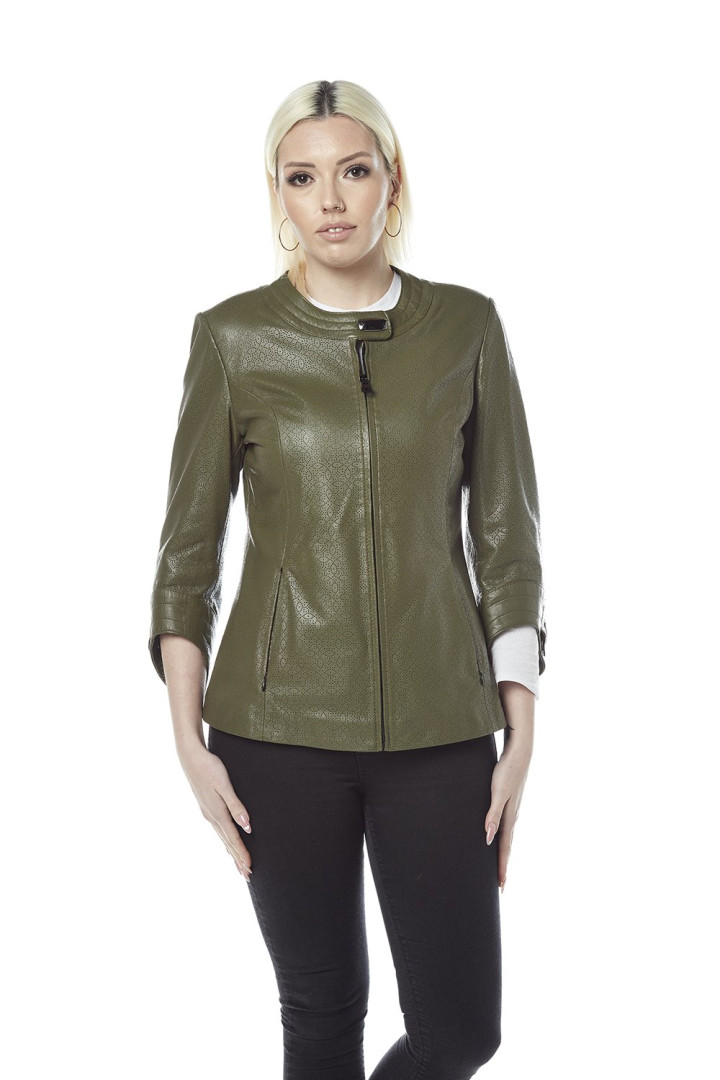 

Кожаная куртка женская Hodore H39-1158S зеленая 2XL (товары доставляются из-за рубежа), H39-1158S