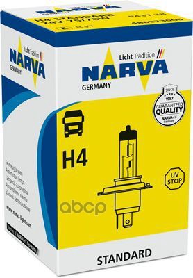

NARVA 488923000 Лампа H4 24V 75/70W P43t-38 NVA упаковка Carton Box 1 шт 1шт