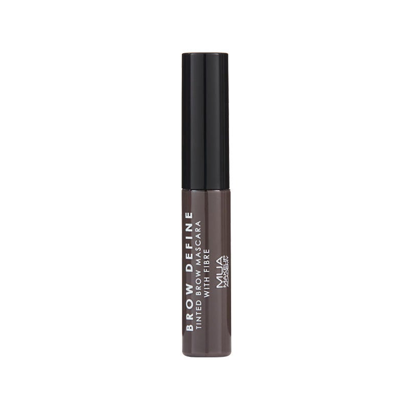 фото Гель для бровей mua makeup academy - brow define tinted brow mascara fibre, dark brown